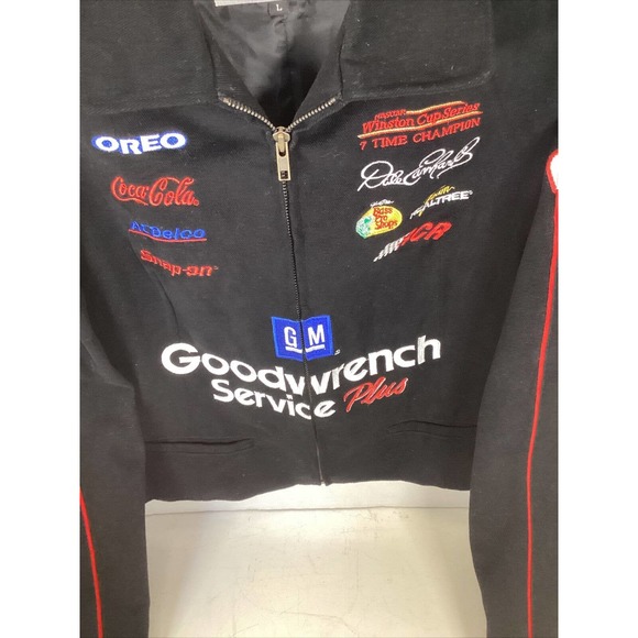 Vintage NASCAR Jacket Ladies (L) Dale Earnhardt Sr 3 Goodwrench Chase Authentics - Picture 2 of 7